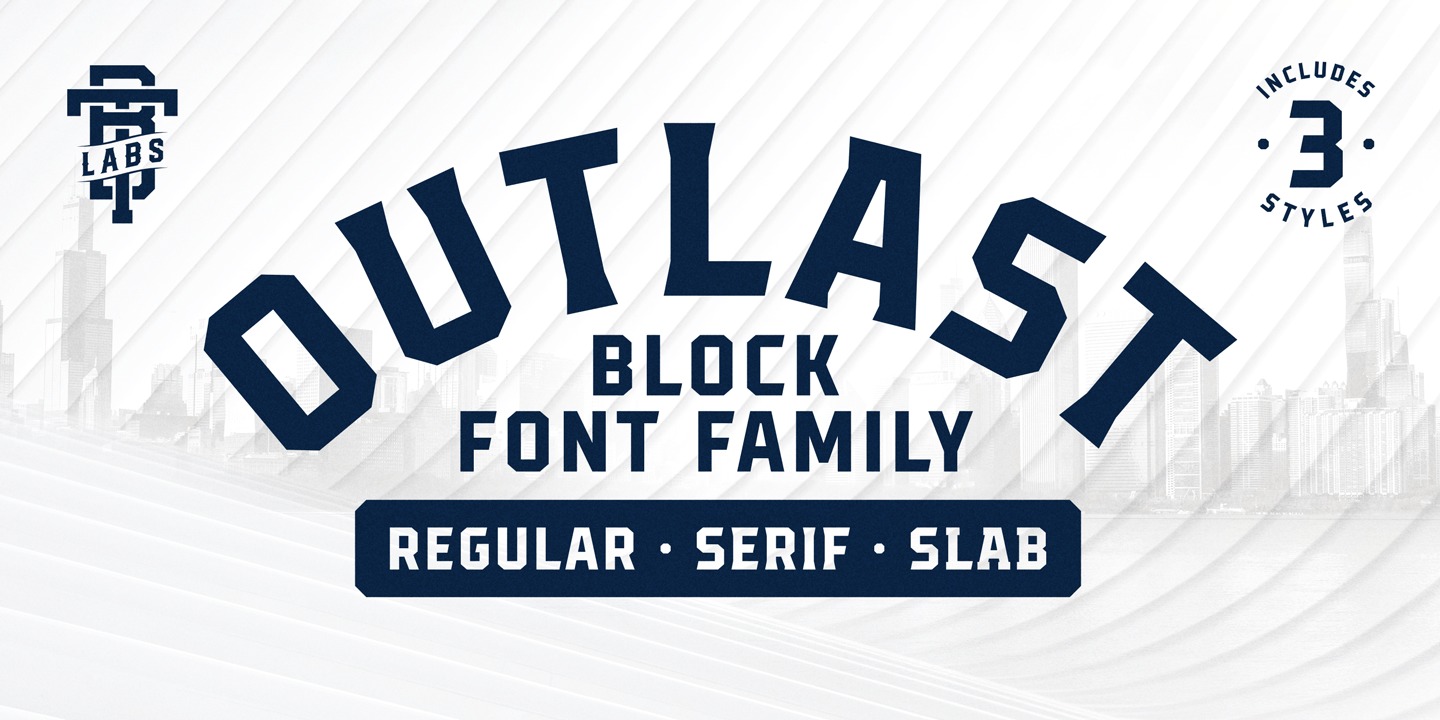 Przykład czcionki Outlast Serif